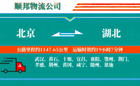 北京到湖北物流专线-时间多久-要多久