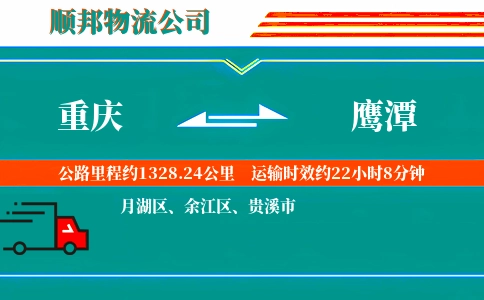 重庆到鹰潭物流公司