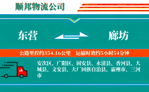 东营到廊坊物流公司