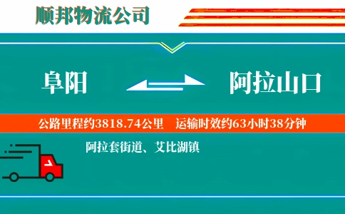 阜阳到阿拉山口物流公司