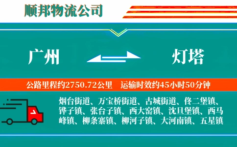 广州到灯塔物流公司