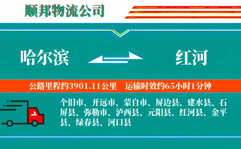 哈尔滨到红河物流公司