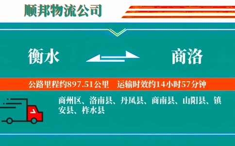 衡水到商洛物流专线-直达往返-急速响应