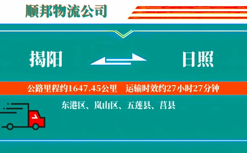 揭阳到日照物流公司