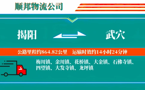 揭阳到武穴物流公司
