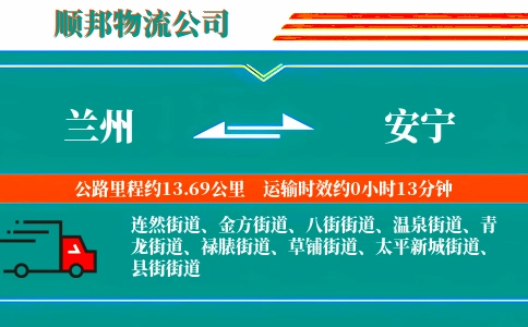 兰州到安宁物流公司
