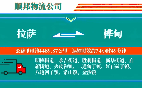 拉萨到桦甸物流公司