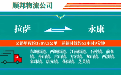 拉萨到永康物流公司