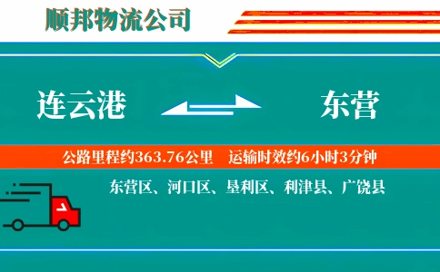 连云港到东营物流公司
