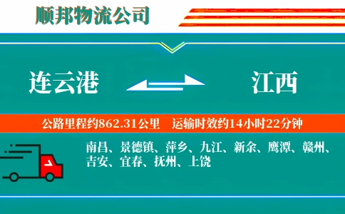 连云港到江西物流公司