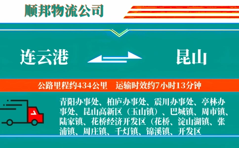 连云港到昆山物流公司