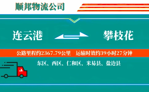 连云港到攀枝花物流公司