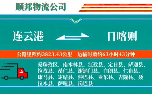 连云港到日喀则物流公司