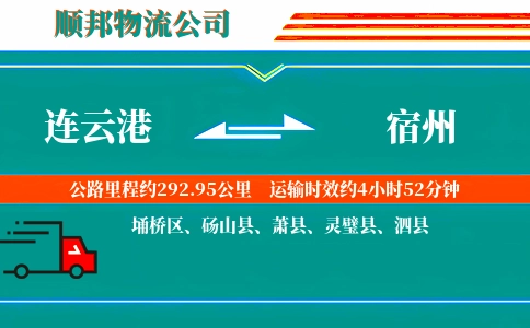 连云港到宿州物流公司