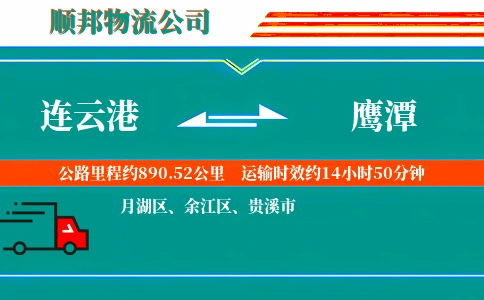 连云港到鹰潭物流公司