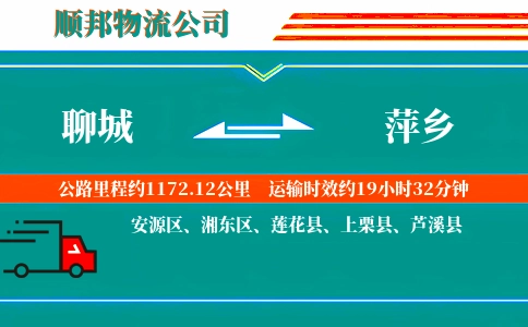 聊城到萍乡物流公司