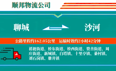 聊城到沙河物流公司