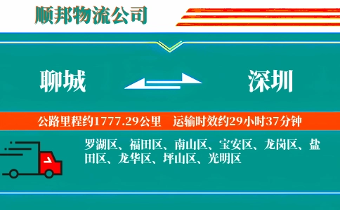 聊城到深圳物流公司