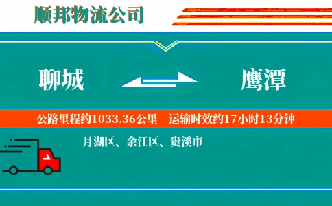 聊城到鹰潭物流公司