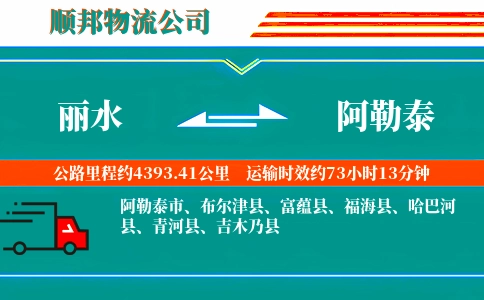 丽水到阿勒泰物流公司