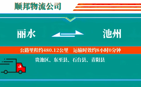 丽水到池州物流公司