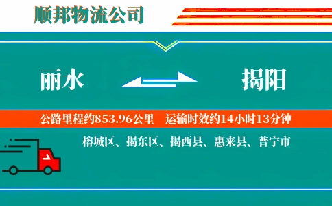 丽水到揭阳物流公司