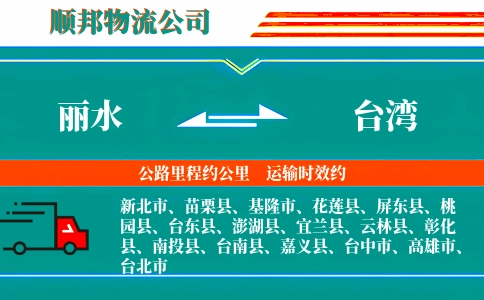 丽水到台湾物流公司