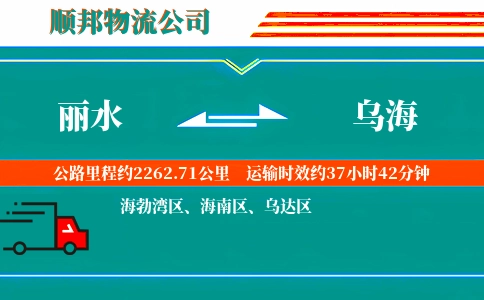 丽水到乌海物流公司