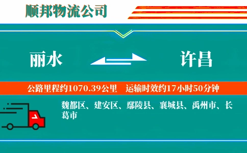 丽水到许昌物流公司
