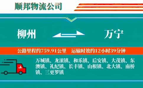 柳州到万宁物流公司