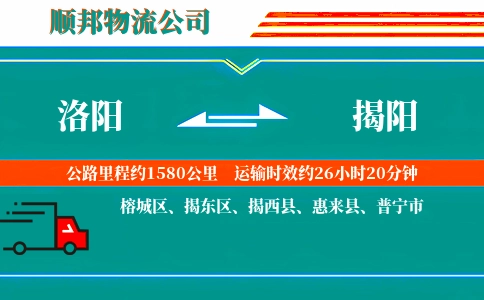 洛阳到揭阳物流公司