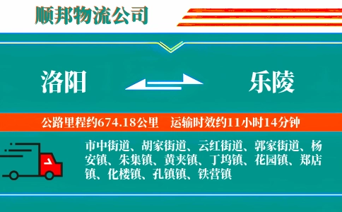 洛阳到乐陵物流公司