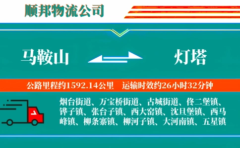 马鞍山到灯塔物流公司