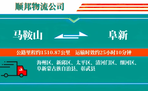 马鞍山到阜新物流公司