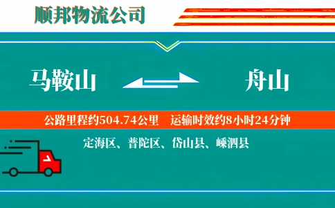 马鞍山到舟山物流公司