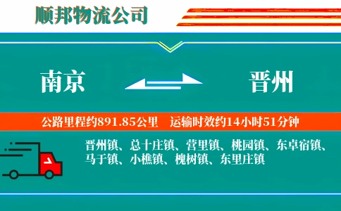 南京到晋州物流公司