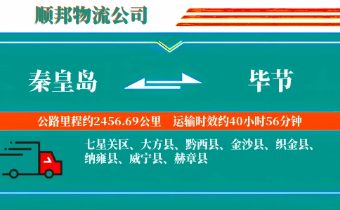 秦皇岛到毕节物流公司