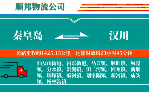 秦皇岛到汉川物流公司