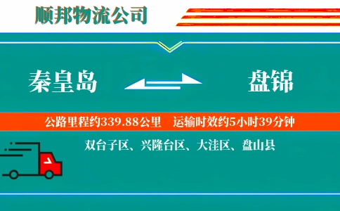 秦皇岛到盘锦物流公司