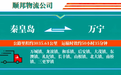 秦皇岛到万宁物流公司