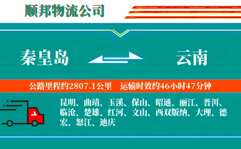 秦皇岛到云南物流公司