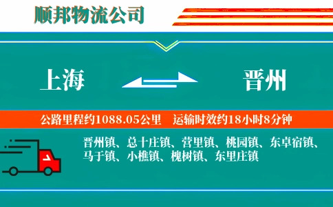 上海到晋州物流公司