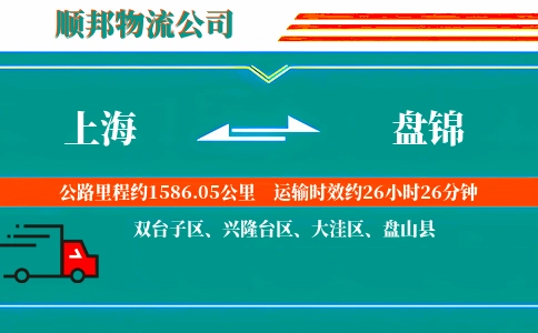 上海到盘锦物流公司