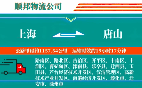 上海到唐山物流公司
