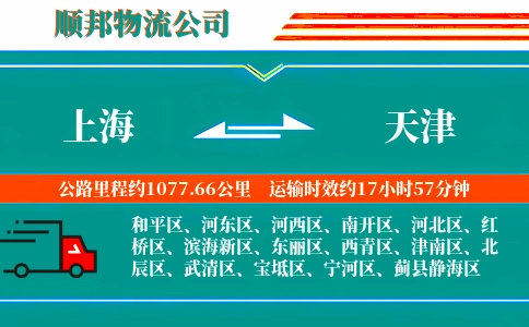上海到天津物流公司