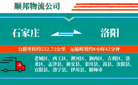 石家庄到洛阳物流公司