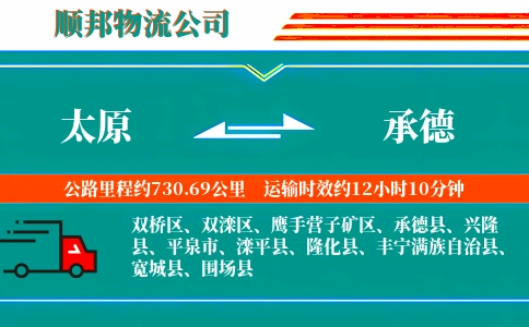 太原到承德物流公司