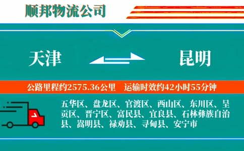 天津到昆明物流公司
