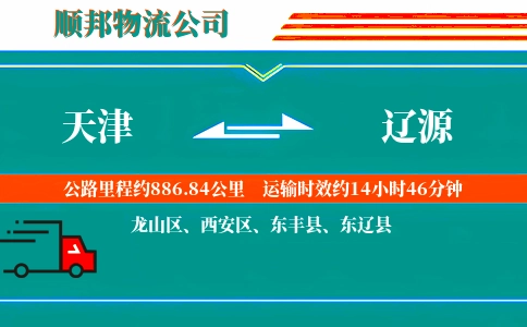 天津到辽源物流公司
