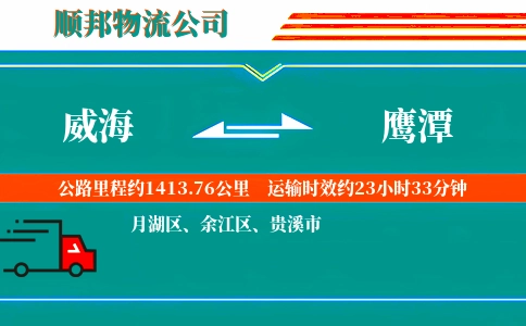 威海到鹰潭物流公司